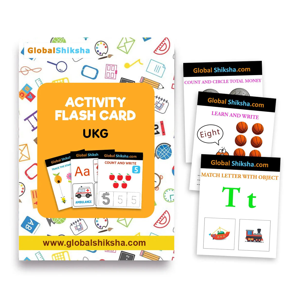 Buy 300+ Reusable and Interactive Flash Cards for UKG Kids