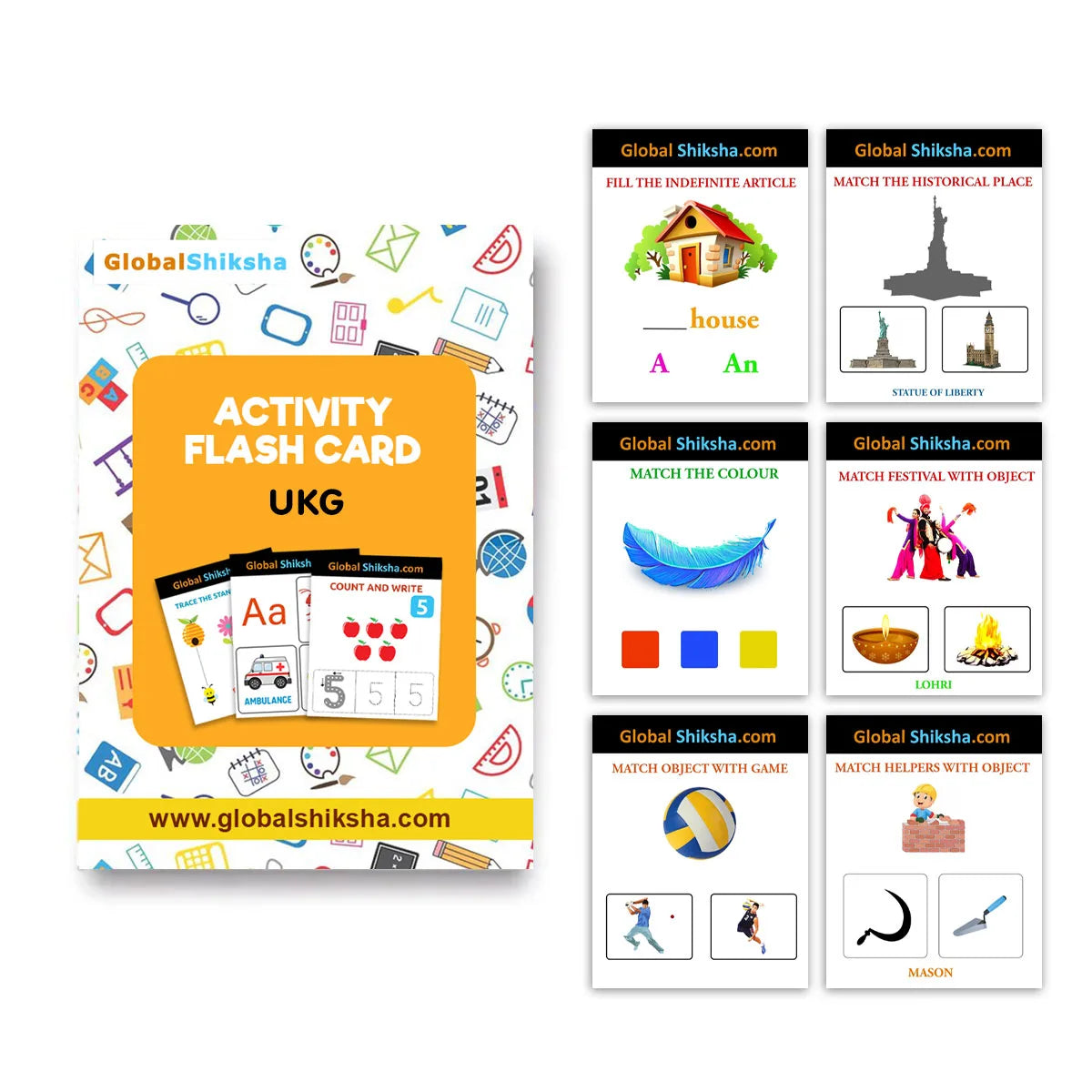 Activity Flash Cards for UKG Kids