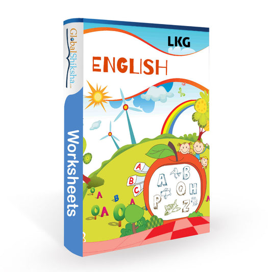 Printed Worksheets for LKG - English ( 100 work sheets + 1 parental mannual )