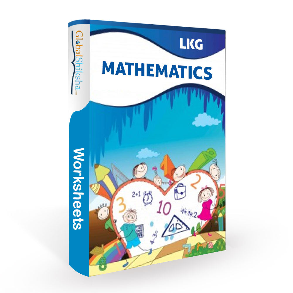 Printed Worksheets for Nursery/LKG-Maths ( 100 work sheets + 1 parental mannual )
