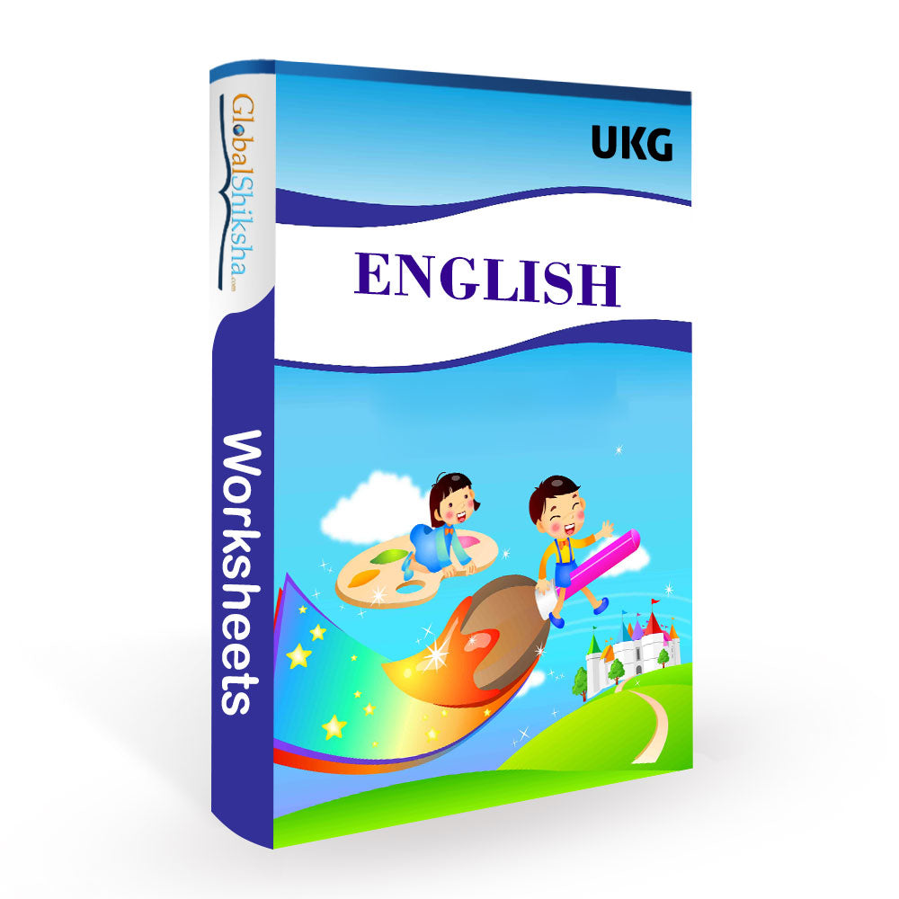 Printed Worksheets for UKG - English   ( 100 worksheet + 1 parental manual )
