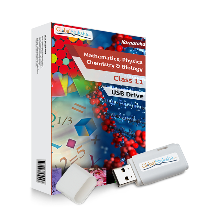 Karnataka State Board Class 11 PCMB [Physics, Chemistry, Maths & Biology] Animated Pendrive in English