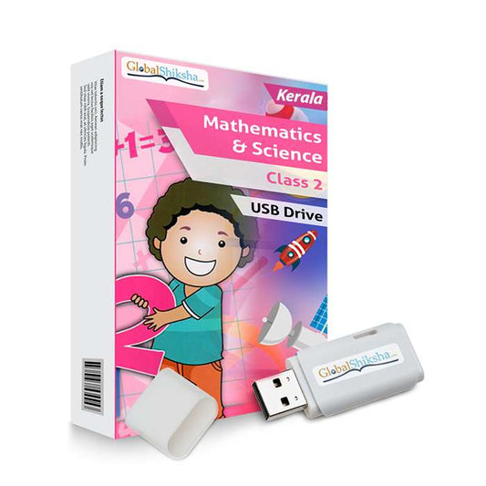 Kerala State Board Class 2 Maths & Science Animated Pendrive in English