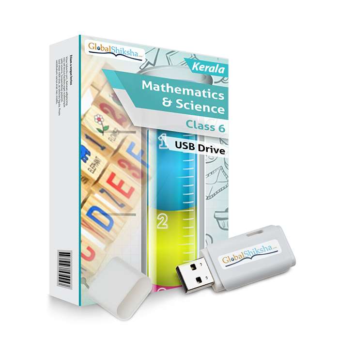 Kerala State Board Class 6 Maths & Science Animated Pendrive in English