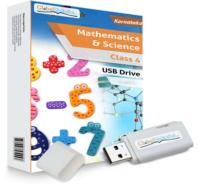 Karnataka State Board Class 4 Maths & Science Animated Pendrive in English