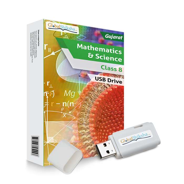 Gujarat State Board Class 8 Maths & Science Animated Pendrive in English