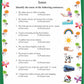 Worksheets for Class 2 - English
