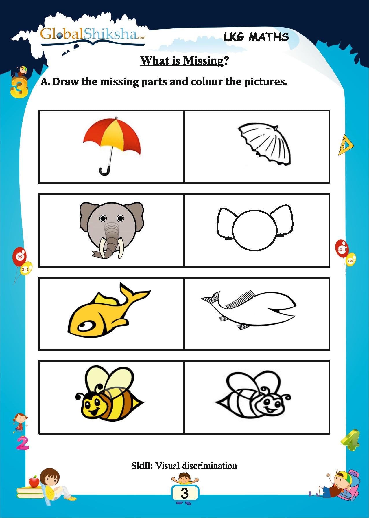 Make #Worksheets With Pictures For #Nursary/Kg Class At Home | #CraftLas -  YouTube