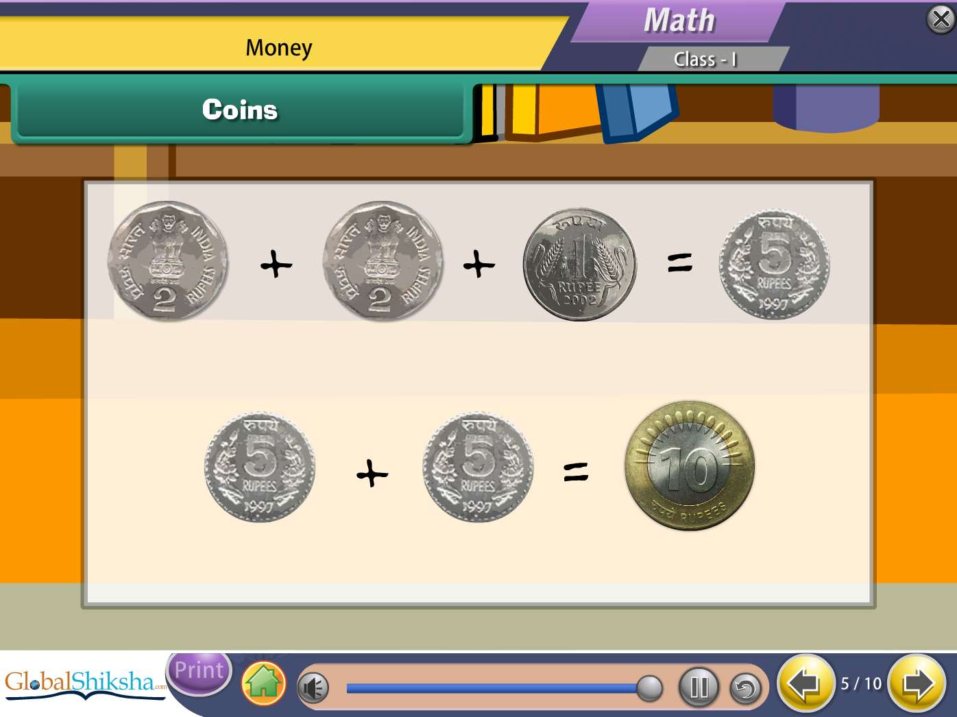 ICSE Class 1 Maths & Science Animated Pendrive in English
