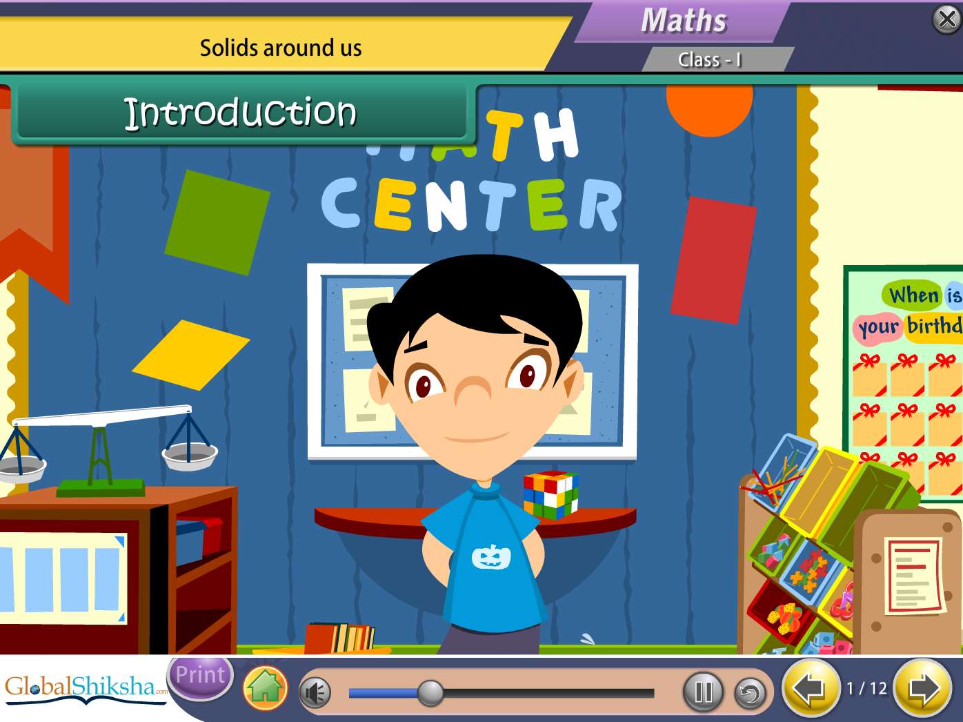 Maharashtra State Board Class 1 Maths & Science Animated Pendrive in English