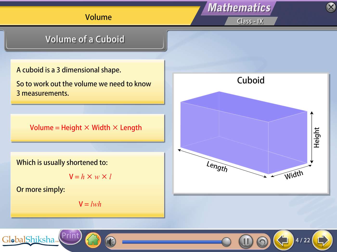 Rajasthan State Board Class 9 Maths & Science Animated Pendrive in English
