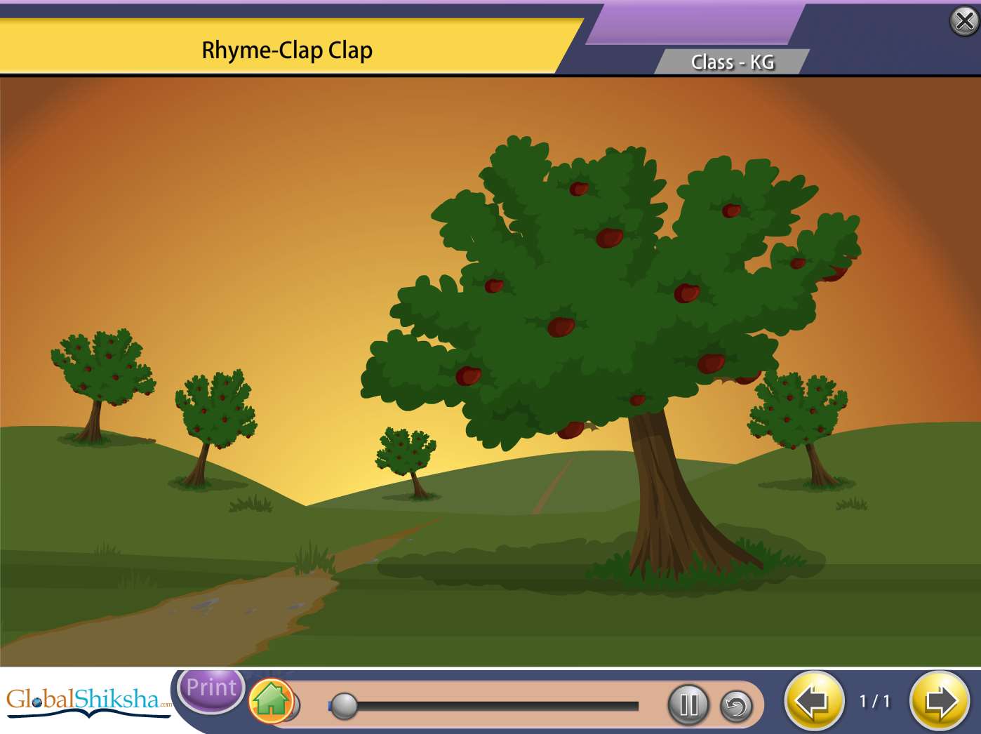 Tamil Nadu State Board LKG General knowledge, Stories & Rhymes Animated Pendrive in English