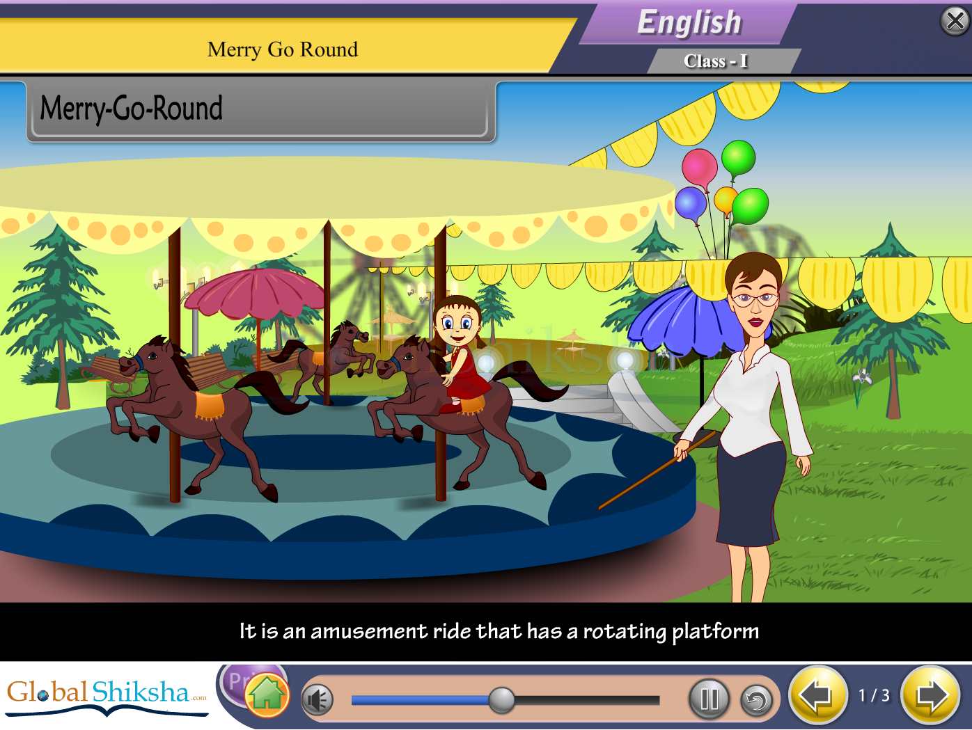 CBSE Class 1 Maths, Science and English Animated Pendrive in English